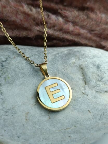 Steel Pendant with Monogram (CODE:0102)