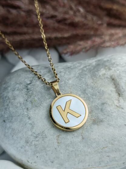 Steel Pendant with Monogram (CODE:0102)