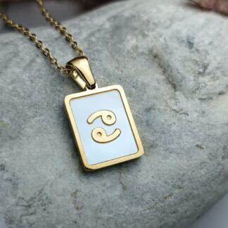 CANCER sign plaque in gold (CODE: 0099)