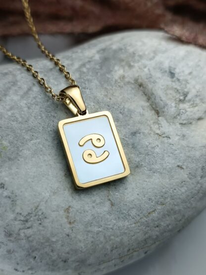 CANCER sign plaque in gold (CODE: 0099)