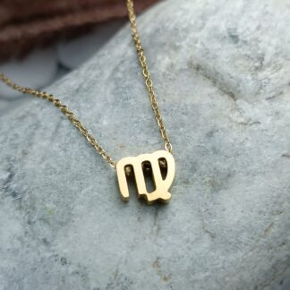 Steel Necklace zodiac sign VIRGO (CODE: 0201)