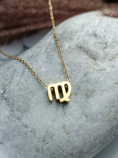 Steel Necklace zodiac sign VIRGO (CODE: 0201)