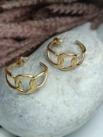 Steel Hoop Earrings (CODE:10)