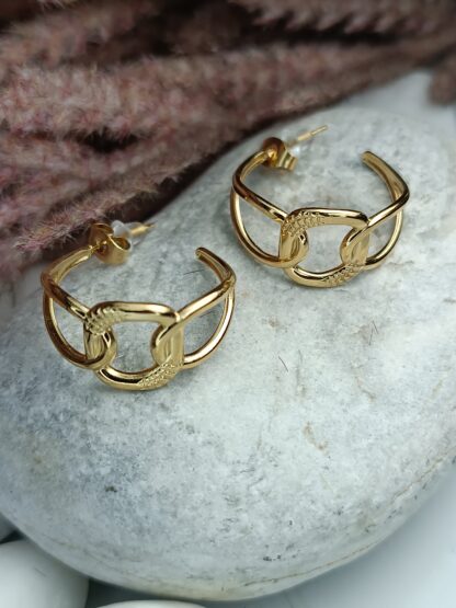 Steel Hoop Earrings (CODE:10)