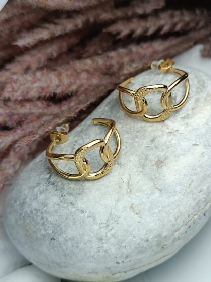 Steel Hoop Earrings (CODE:10)