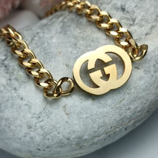 Steel bracelet gold color (CODE: 8008)