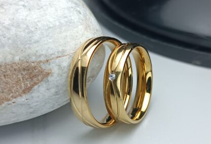 Wedding rings gold luster 6 mm (CODE: 8031)