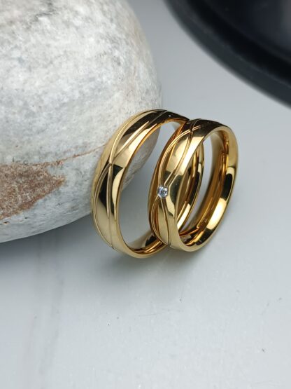 Wedding rings gold luster 6 mm (CODE: 8031)