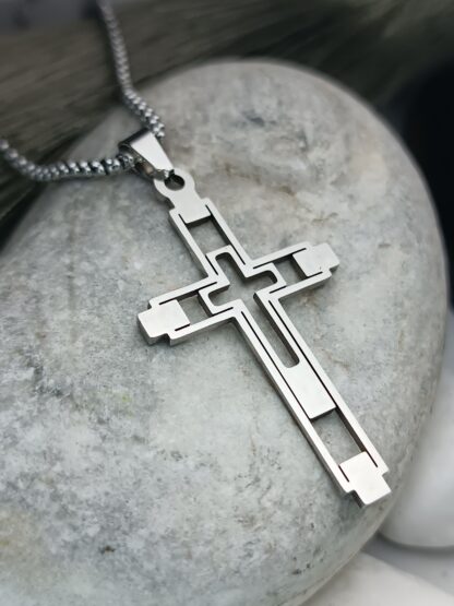 Men's Stainless Steel Cross (CODE: 8054)