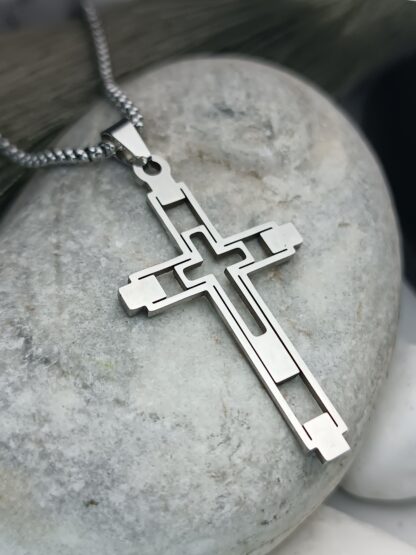 Men's Stainless Steel Cross (CODE: 8054)