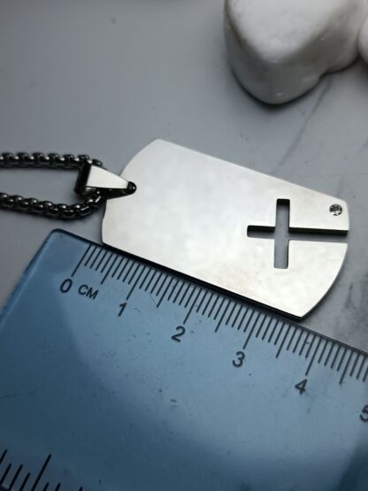 Cross plate in silver (CODE: 8044)