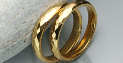 Pair of wedding rings in yellow gold (CODE: 8075)