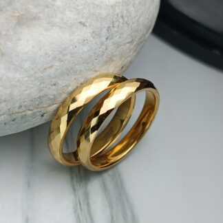 Pair of wedding rings in yellow gold (CODE: 8075)