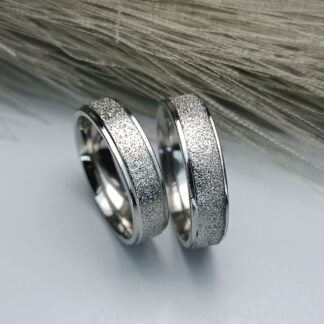 Pair of wedding rings matte finish (CODE: 8023)