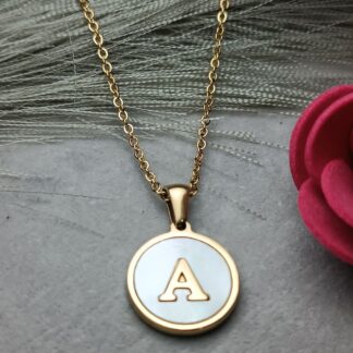 Gold Monogram Pendant (CODE:0102)