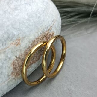 Classic Couple Wedding Rings in Gold (CODE:8085)