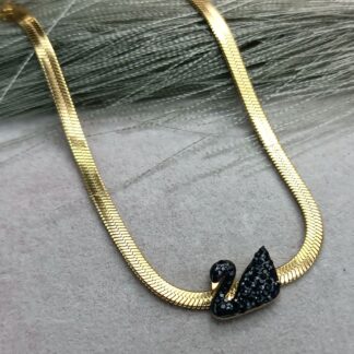 Swan bracelet yellow gold (CODE: 8097)