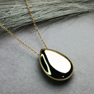 Steel necklace with drop (CODE:8118)