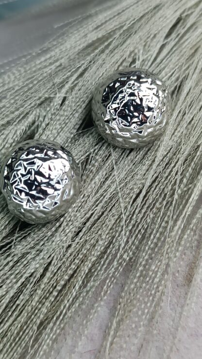 Embossed round earrings (CODE:8151)