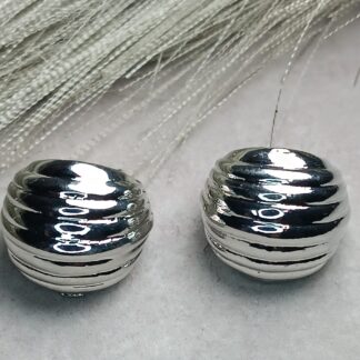 Silver polished earrings (CODE:8153)