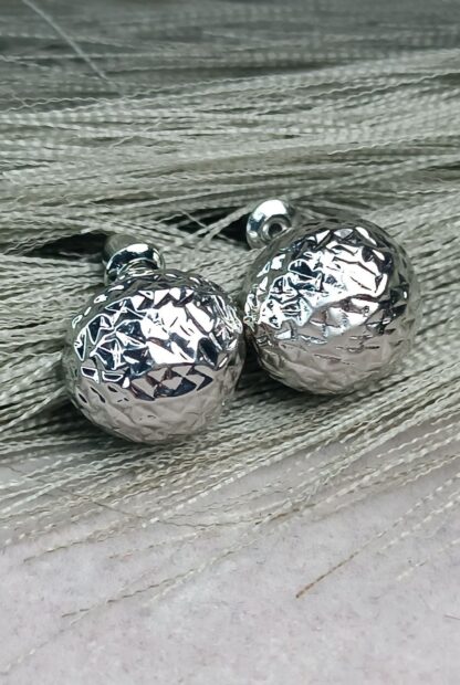 Embossed round earrings (CODE:8151)