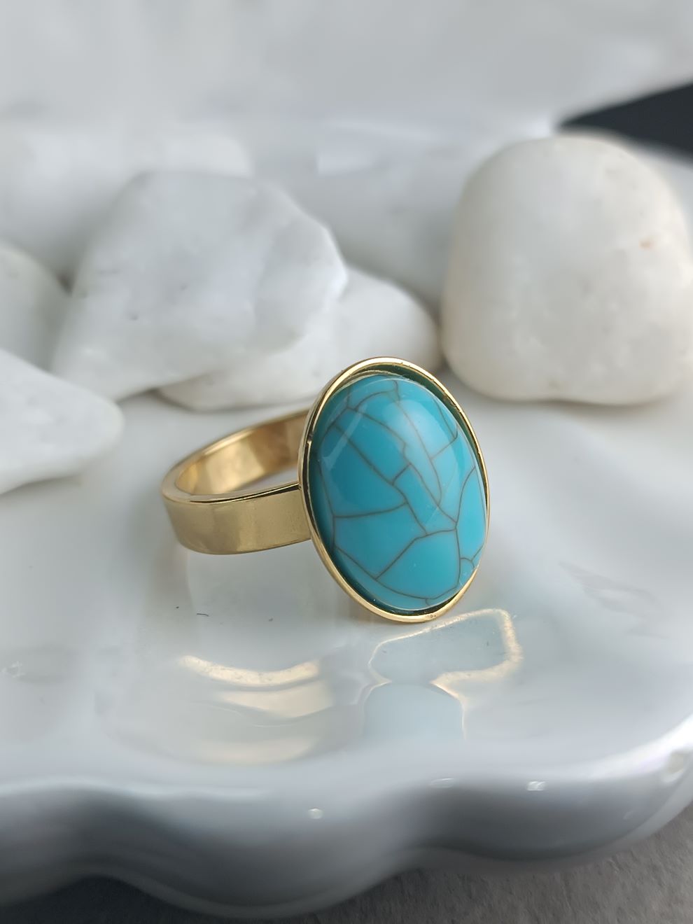 Επίχρυσο Δαχτυλίδι με Τιρκουάζ Πέτρα – Χειροποίητο Boho Κόσμημα από Ατσάλι (ΚΩΔ:8179) Επίχρυσο Δαχτυλίδι με Τιρκουάζ Πέτρα – Χειροποίητο Boho Κόσμημα από Ατσάλι (ΚΩΔ:8179)