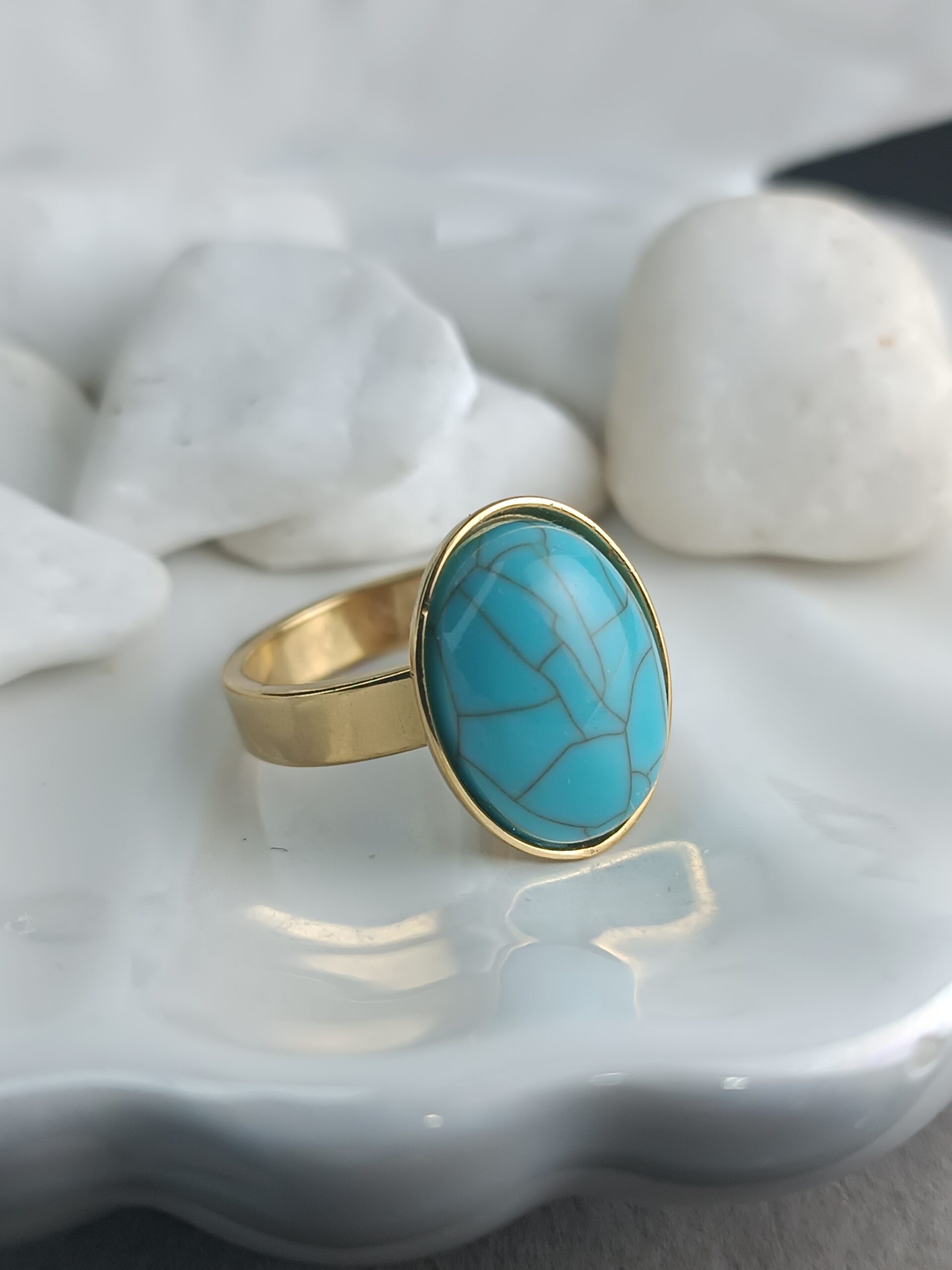 Επίχρυσο Δαχτυλίδι με Τιρκουάζ Πέτρα – Χειροποίητο Boho Κόσμημα από Ατσάλι (ΚΩΔ:8179) Επίχρυσο Δαχτυλίδι με Τιρκουάζ Πέτρα – Χειροποίητο Boho Κόσμημα από Ατσάλι (ΚΩΔ:8179)