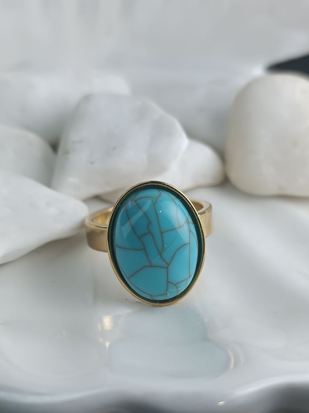 Επίχρυσο Δαχτυλίδι με Τιρκουάζ Πέτρα – Χειροποίητο Boho Κόσμημα από Ατσάλι (ΚΩΔ:8179) Επίχρυσο Δαχτυλίδι με Τιρκουάζ Πέτρα – Χειροποίητο Boho Κόσμημα από Ατσάλι (ΚΩΔ:8179)