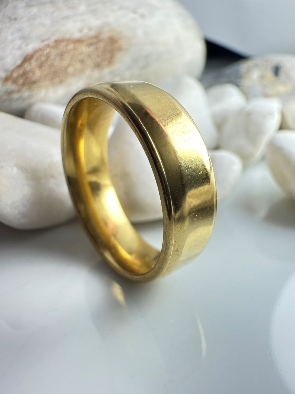 Χρυσό Unisex Δαχτυλίδι από Ατσάλι – Κλασικό Γυαλιστερό Φινίρισμα για Άνδρες & Γυναίκες (ΚΩΔ:8155) Χρυσό Unisex Δαχτυλίδι από Ατσάλι – Κλασικό Γυαλιστερό Φινίρισμα για Άνδρες & Γυναίκες (ΚΩΔ:8155)