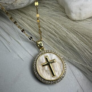Γυναικείο Χρυσό Μενταγιόν με Σταυρό (ΚΩΔ:58411) Γυναικείο Χρυσό Μενταγιόν με Σταυρό (ΚΩΔ:58411)