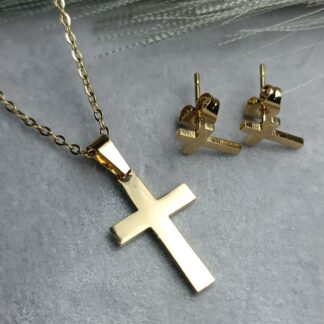 Σετ Σταυρός από Ατσάλι με Αλυσίδα και Σκουλαρίκια, Κομψό και Διαχρονικό (ΚΩΔ:1140) Σετ Σταυρός από Ατσάλι με Αλυσίδα και Σκουλαρίκια, Κομψό και Διαχρονικό (ΚΩΔ:1140)