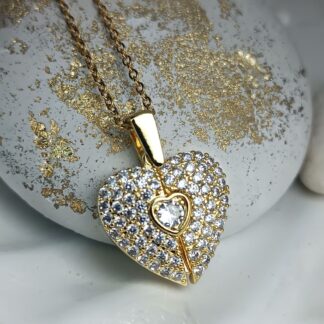 Κολιέ Καρδιά με Κρύσταλλα Επιχρυσωμένο (ΚΩΔ:54741) Κολιέ Καρδιά με Κρύσταλλα Επιχρυσωμένο (ΚΩΔ:54741)