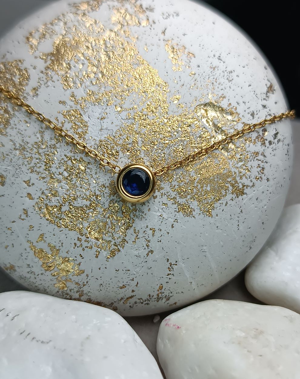 Κολιέ από Ατσάλι με Μπλε Κρύσταλλο(ΚΩΔ:559941) Κολιέ από Ατσάλι με Μπλε Κρύσταλλο(ΚΩΔ:559941)