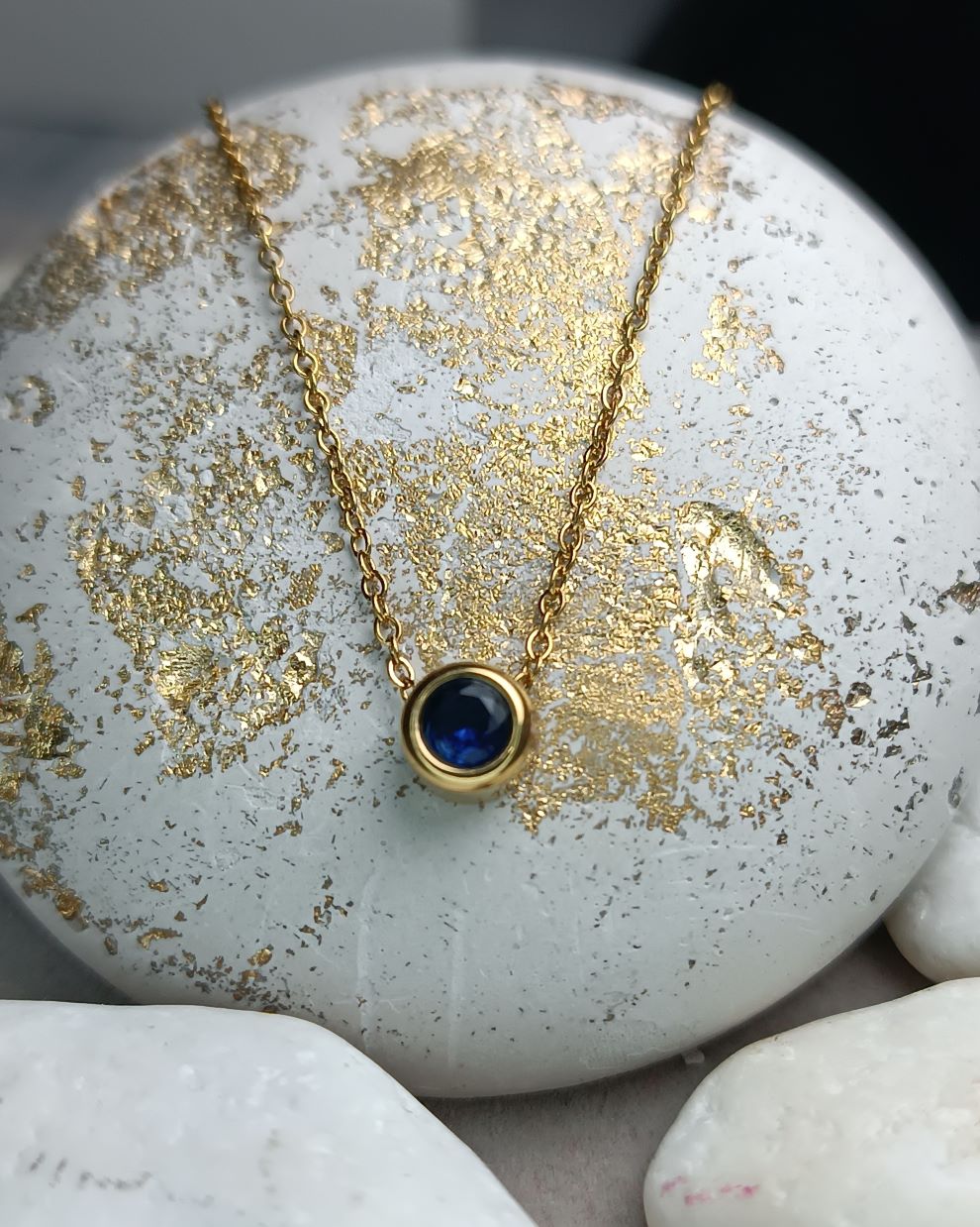 Κολιέ από Ατσάλι με Μπλε Κρύσταλλο(ΚΩΔ:559941) Κολιέ από Ατσάλι με Μπλε Κρύσταλλο(ΚΩΔ:559941)