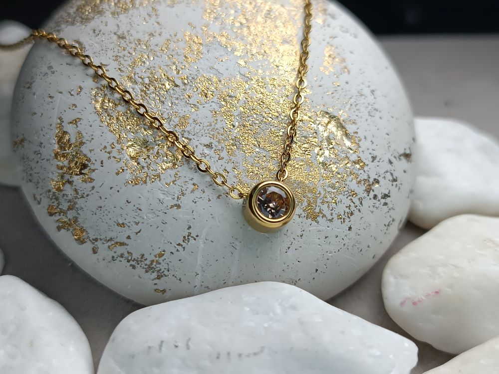 Γυναικείο Κολιέ από Ατσάλι με Ροζ Κρύσταλλο(ΚΩΔ:55991) Γυναικείο Κολιέ από Ατσάλι με Ροζ Κρύσταλλο(ΚΩΔ:55991)