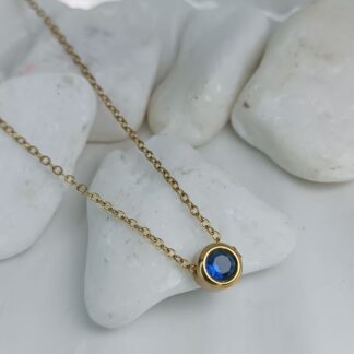 Κολιέ από Ατσάλι με Μπλε Κρύσταλλο(ΚΩΔ:559941) Κολιέ από Ατσάλι με Μπλε Κρύσταλλο(ΚΩΔ:559941)