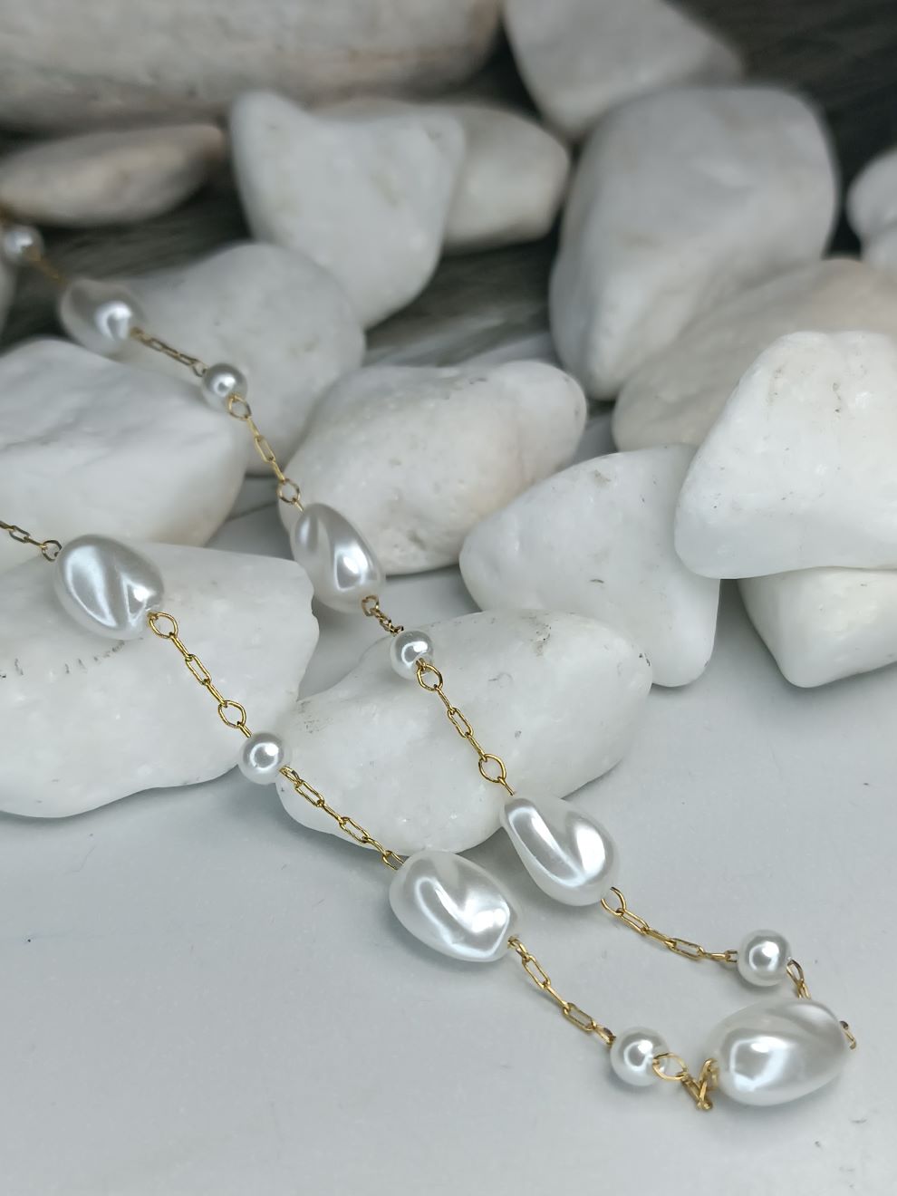 Γυναικείο Κολιέ από Ατσάλι με Λευκές Πέρλες – Minimal & Κομψό(ΚΩΔ:00971) Γυναικείο Κολιέ από Ατσάλι με Λευκές Πέρλες – Minimal & Κομψό(ΚΩΔ:00971)