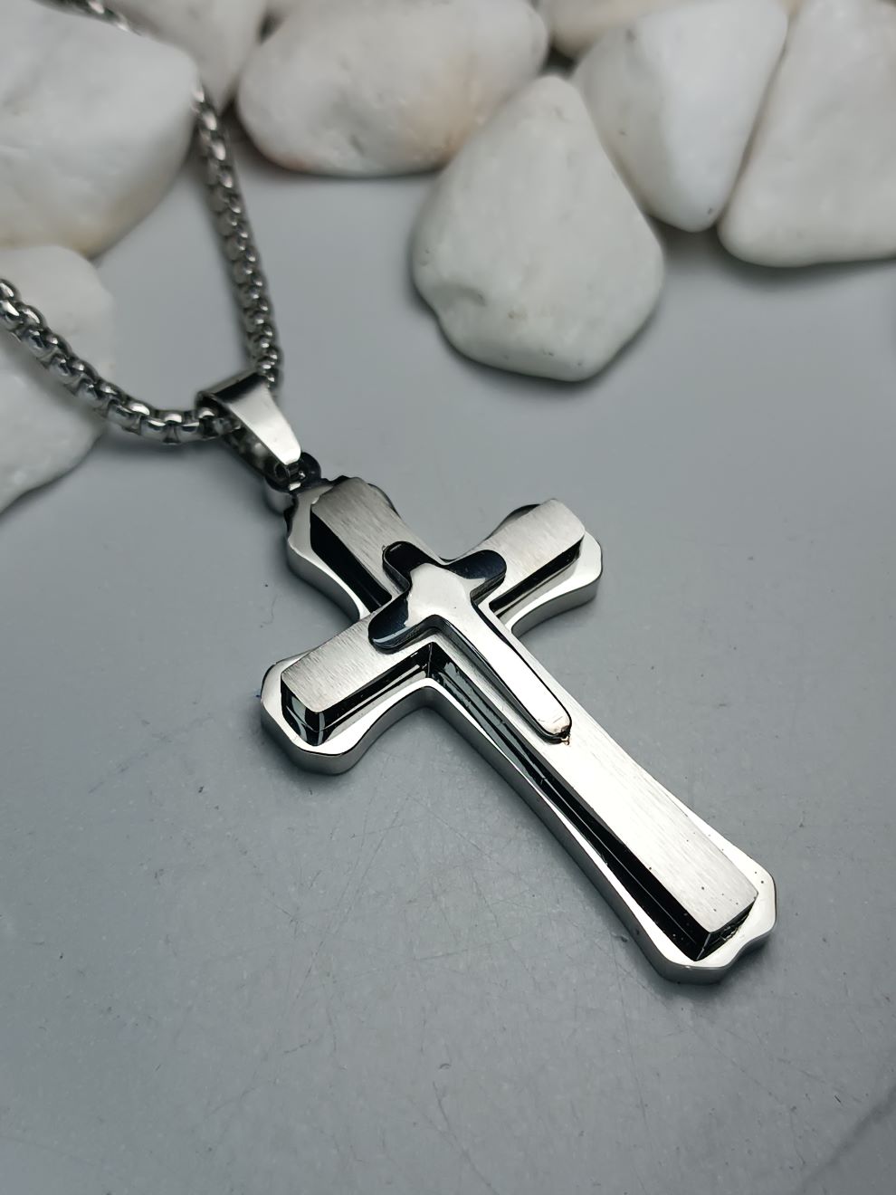 Ανδρικός Σταυρός από Ανοξείδωτο Ατσάλι (ΚΩΔ:83391) Ανδρικός Σταυρός από Ανοξείδωτο Ατσάλι (ΚΩΔ:83391)