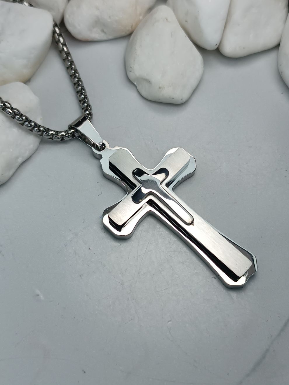 Ανδρικός Σταυρός από Ανοξείδωτο Ατσάλι (ΚΩΔ:83391) Ανδρικός Σταυρός από Ανοξείδωτο Ατσάλι (ΚΩΔ:83391)