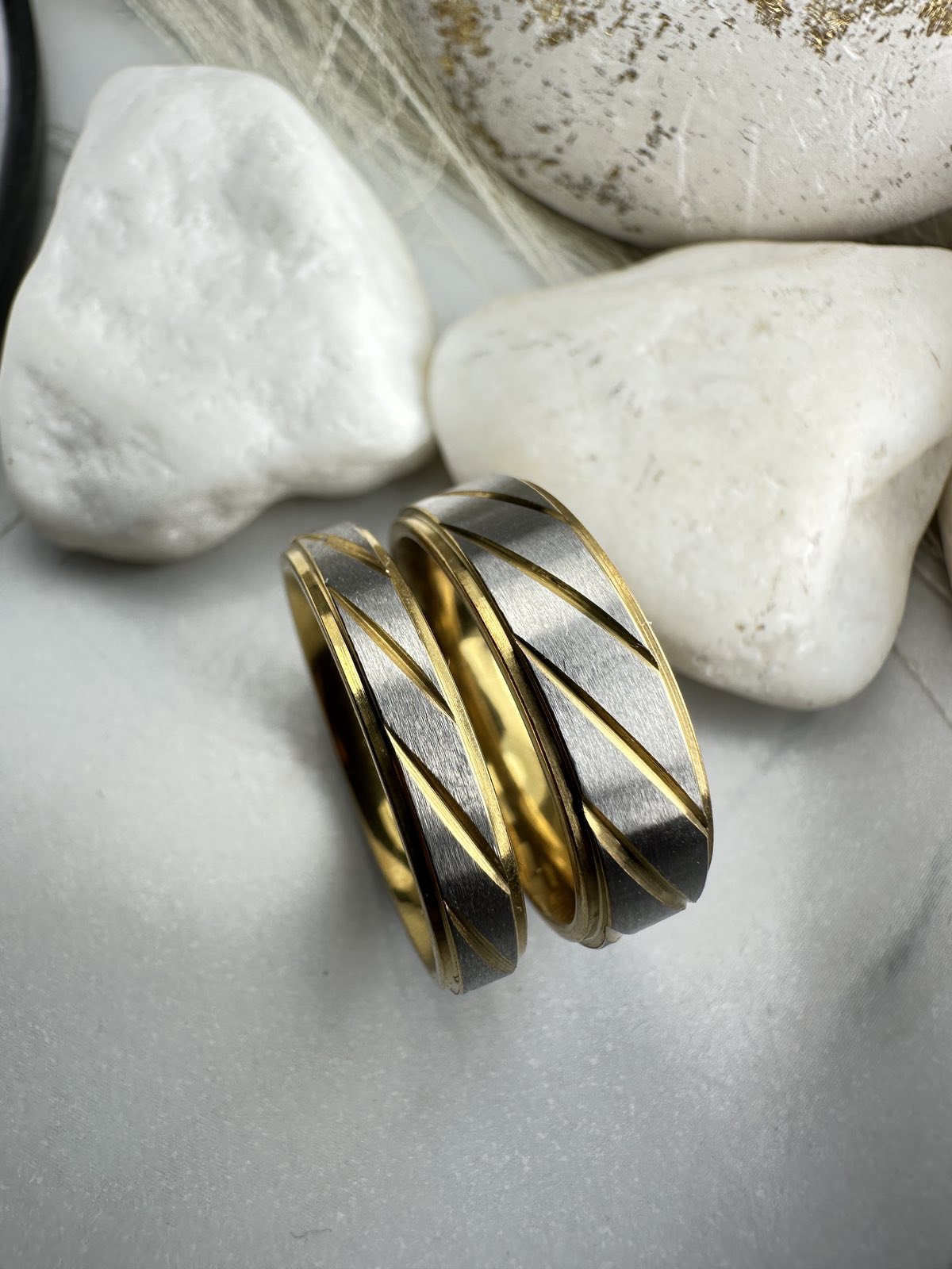 Βέρες από Ατσάλι Δίχρωμες Χρυσό & Ασημί (ΚΩΔ:44771) – Πολυτελές Σετ Γάμου | Kosmimatomania.gr Βέρες από Ατσάλι Δίχρωμες Χρυσό & Ασημί (ΚΩΔ:44771) – Πολυτελές Σετ Γάμου | Kosmimatomania.gr