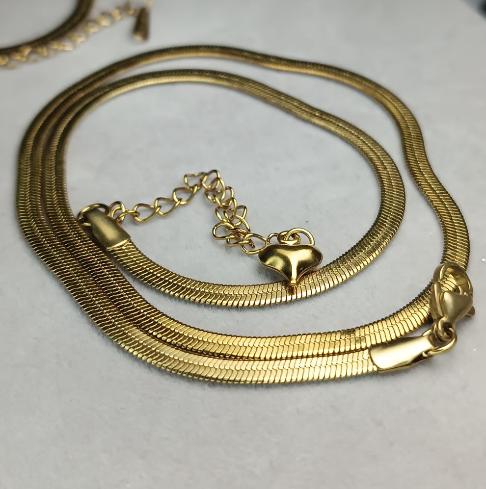 Αλυσίδα από Ατσάλι Κίτρινο Χρυσό Πλακέ Ίσια(ΚΩΔ:4561) | Kosmimatomania Αλυσίδα από Ατσάλι Κίτρινο Χρυσό Πλακέ Ίσια(ΚΩΔ:4561) | Kosmimatomania