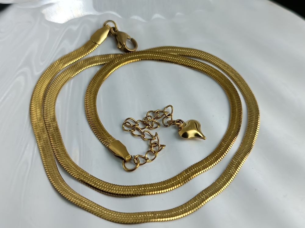 Αλυσίδα από Ατσάλι Κίτρινο Χρυσό Πλακέ Ίσια(ΚΩΔ:4561) | Kosmimatomania Αλυσίδα από Ατσάλι Κίτρινο Χρυσό Πλακέ Ίσια(ΚΩΔ:4561) | Kosmimatomania