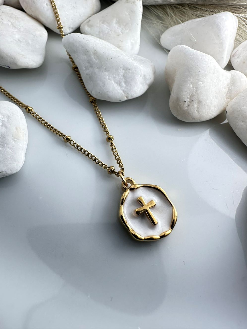 Πλακέτα με Σταυρό από Ανοξείδωτο Ατσάλι (ΚΩΔ:55179)– Χρυσό Χρώμα | Kosmimatomania.gr Πλακέτα με Σταυρό από Ανοξείδωτο Ατσάλι (ΚΩΔ:55179)– Χρυσό Χρώμα | Kosmimatomania.gr