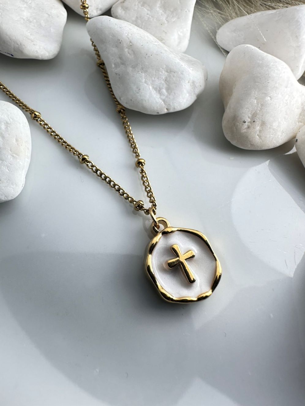 Πλακέτα με Σταυρό από Ανοξείδωτο Ατσάλι (ΚΩΔ:55179)– Χρυσό Χρώμα | Kosmimatomania.gr Πλακέτα με Σταυρό από Ανοξείδωτο Ατσάλι (ΚΩΔ:55179)– Χρυσό Χρώμα | Kosmimatomania.gr